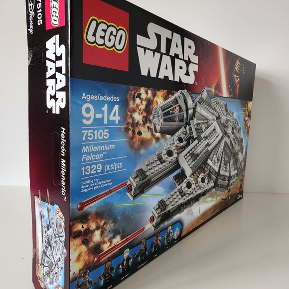 NIB LEGO 75105 Star Wars Millennium Falcon 1329pcs FACTORY SEALED RETIRED MINT! - Picture 2 of 10